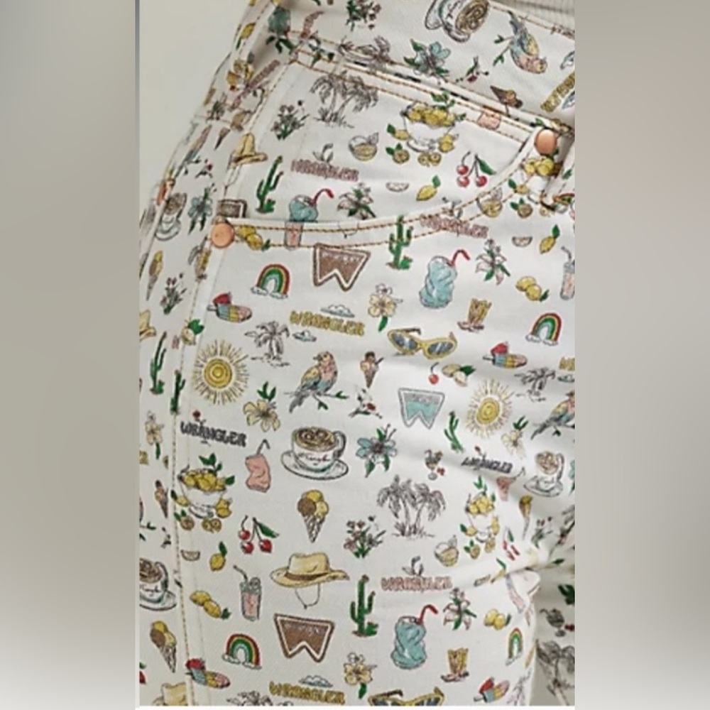 Free People Wrangler Wrock 672 High-Rise Kick Flare Jeans. NWT - Picture 4 of 4